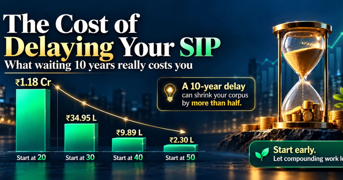 The Cost of Delaying Your SIP: What Waiting 10 Years Really Costs You